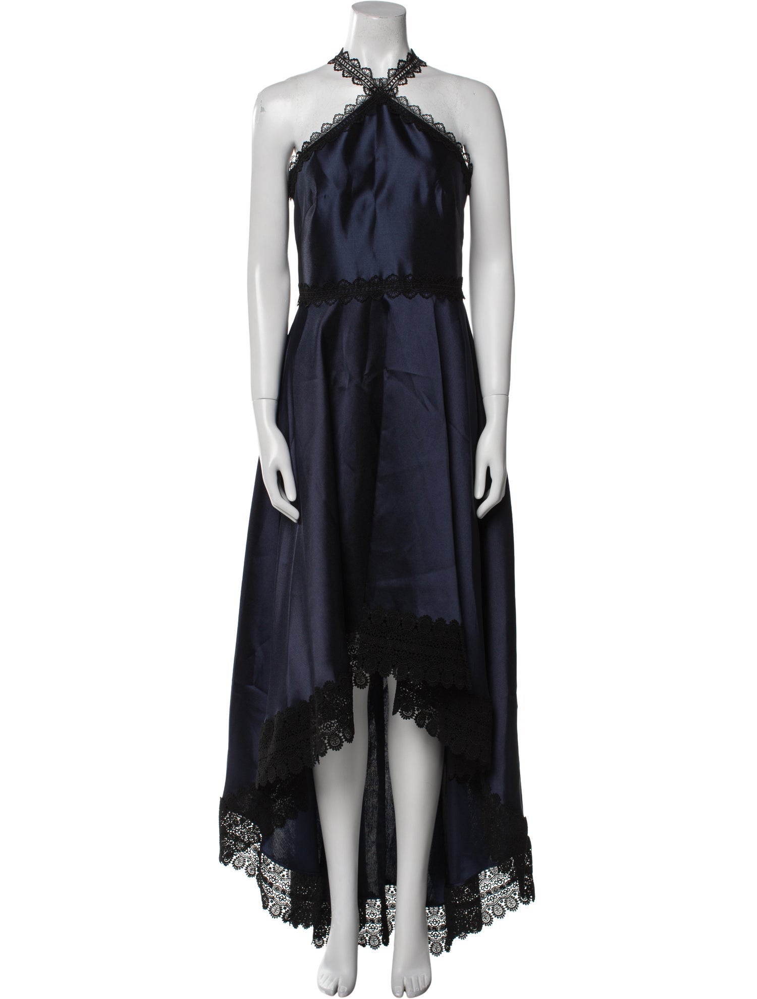 ML Monique Lhuillier Halterneck Long Dress