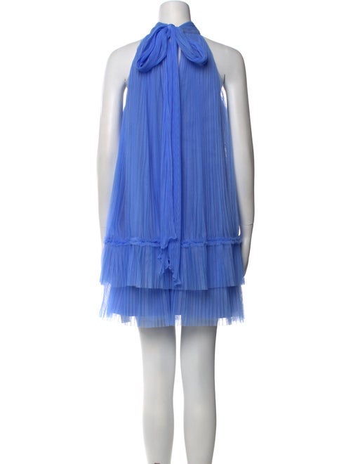 ML Monique Lhuillier Mock Neck Mini Dress