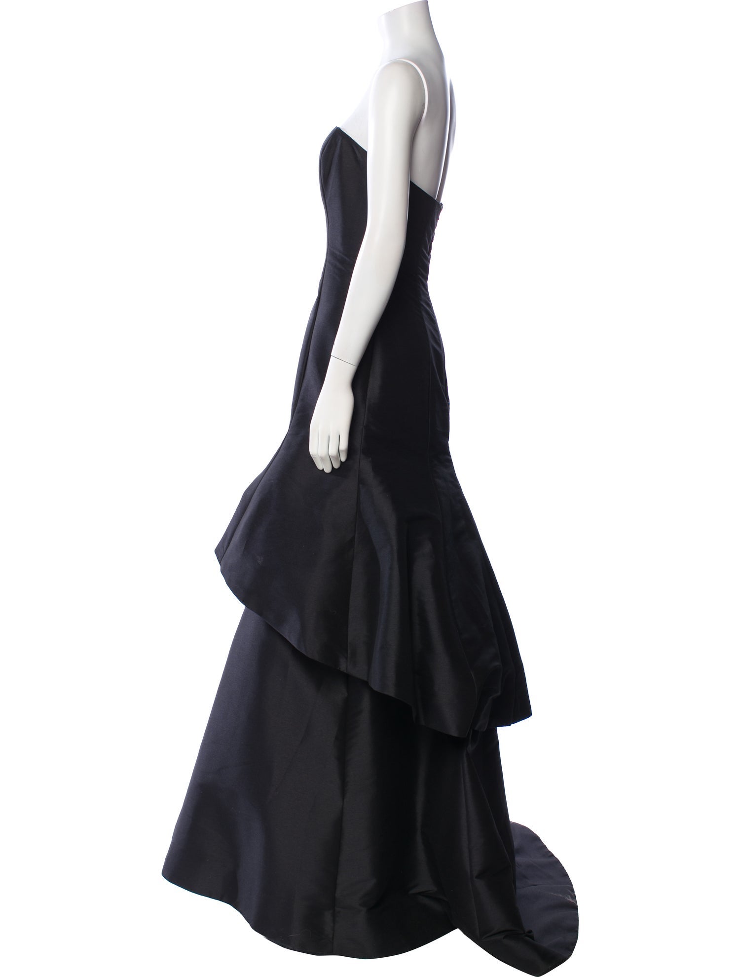 ML Monique Lhuillier Strapless Long Dress