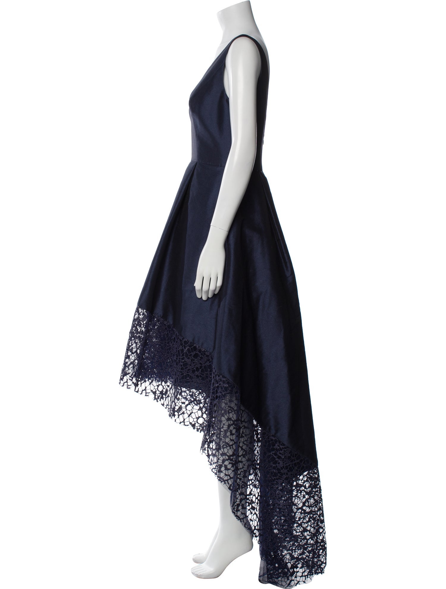 ML Monique Lhuillier V-Neck Long Dress