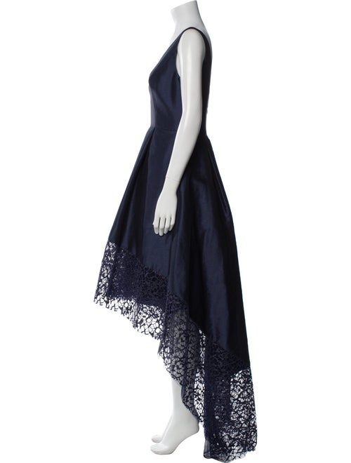 ML Monique Lhuillier V-Neck Long Dress