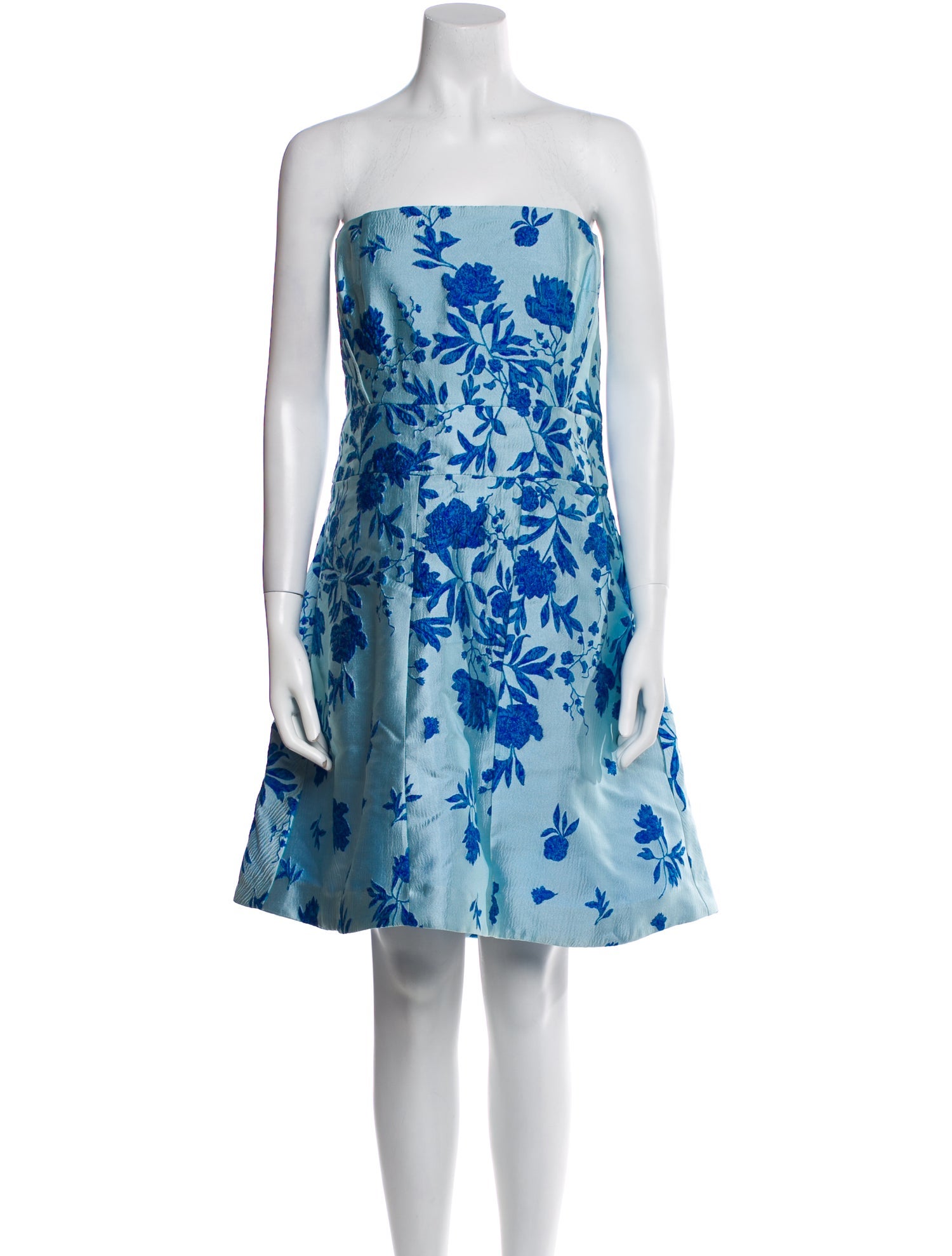 ML Monique Lhuillier Floral Print Mini Dress