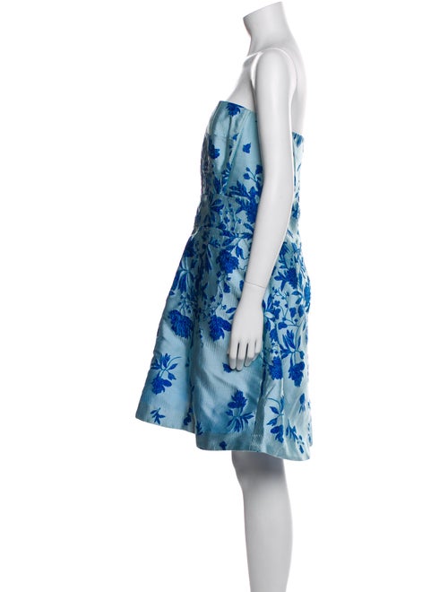 ML Monique Lhuillier Floral Print Mini Dress