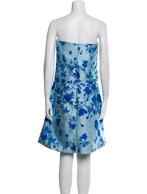 ML Monique Lhuillier Floral Print Mini Dress