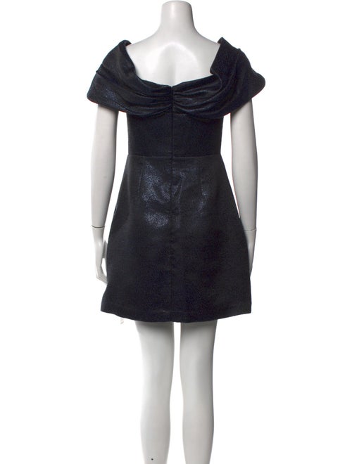 ML Monique Lhuillier Cowl Neck Mini Dress