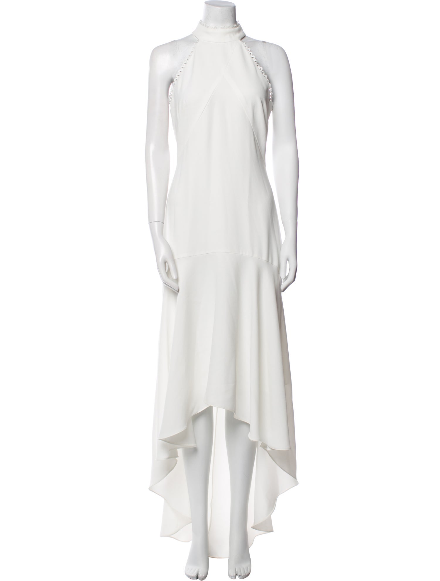 ML Monique Lhuillier Halterneck Long Dress