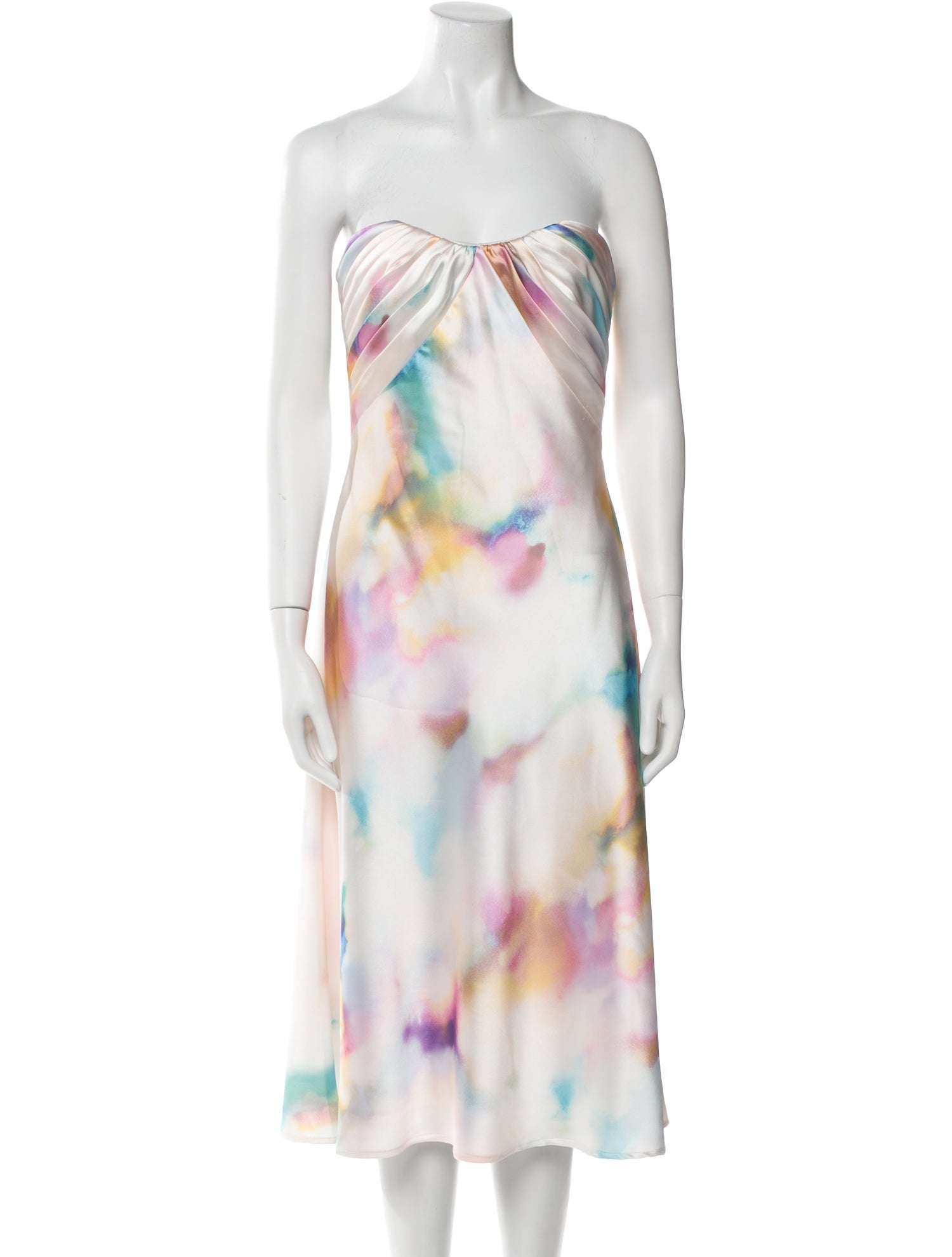 ML Monique Lhuillier Printed Knee-Length Dress