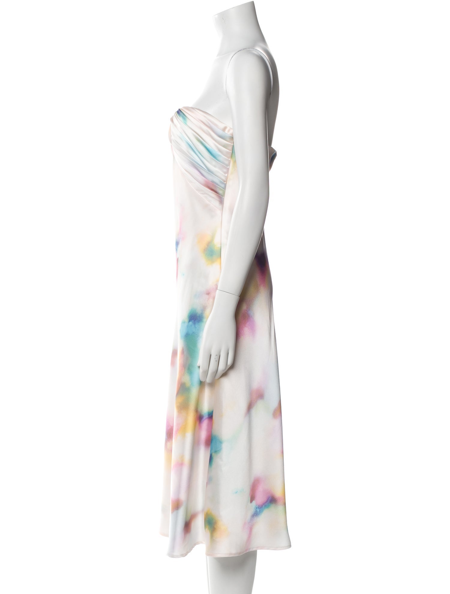 ML Monique Lhuillier Printed Knee-Length Dress