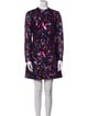 ML Monique Lhuillier Floral Print Mini Dress