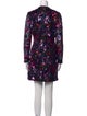 ML Monique Lhuillier Floral Print Mini Dress