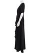 ML Monique Lhuillier V-Neck Long Dress