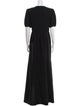 ML Monique Lhuillier V-Neck Long Dress