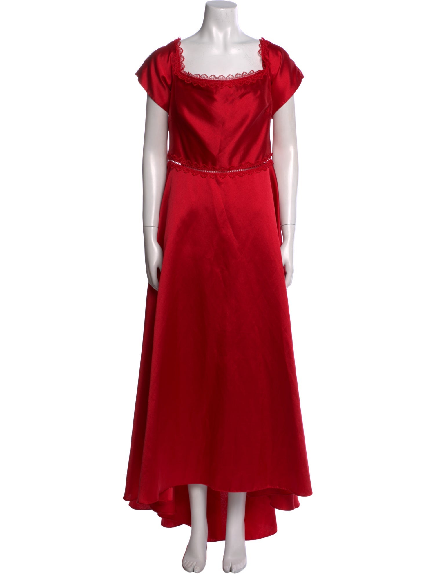 ML Monique Lhuillier Square Neckline Long Dress