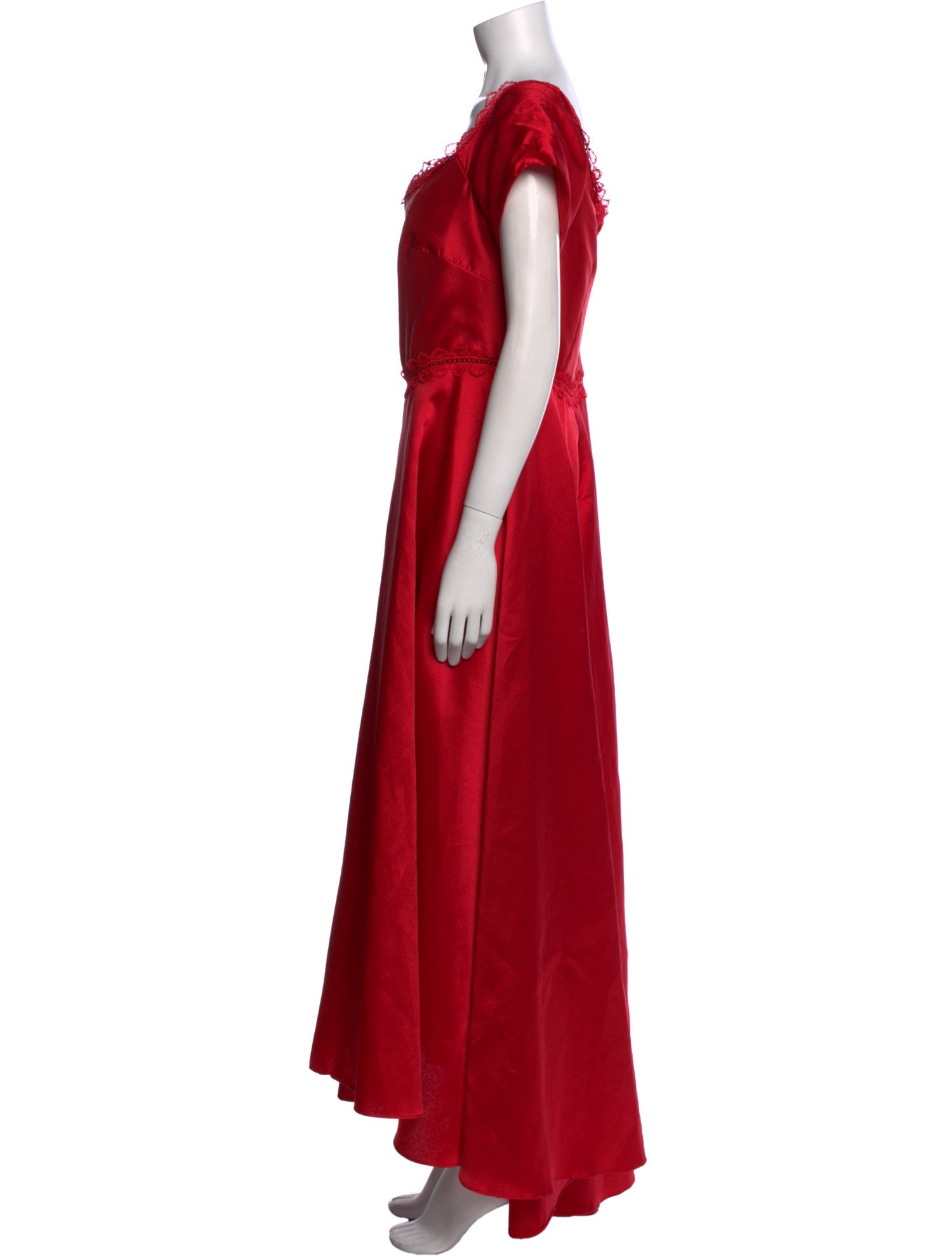 ML Monique Lhuillier Square Neckline Long Dress