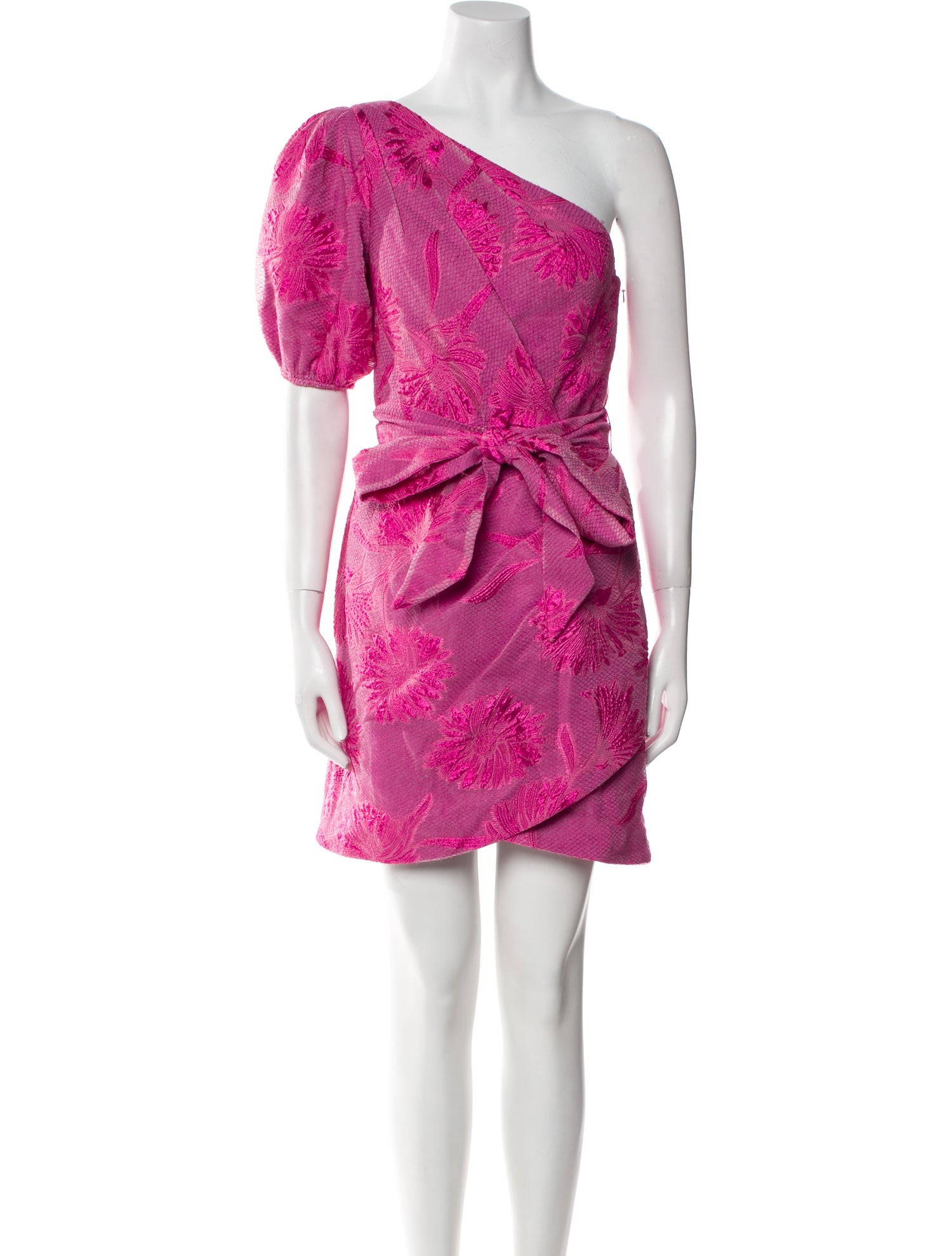 ML Monique Lhuillier Printed Mini Dress