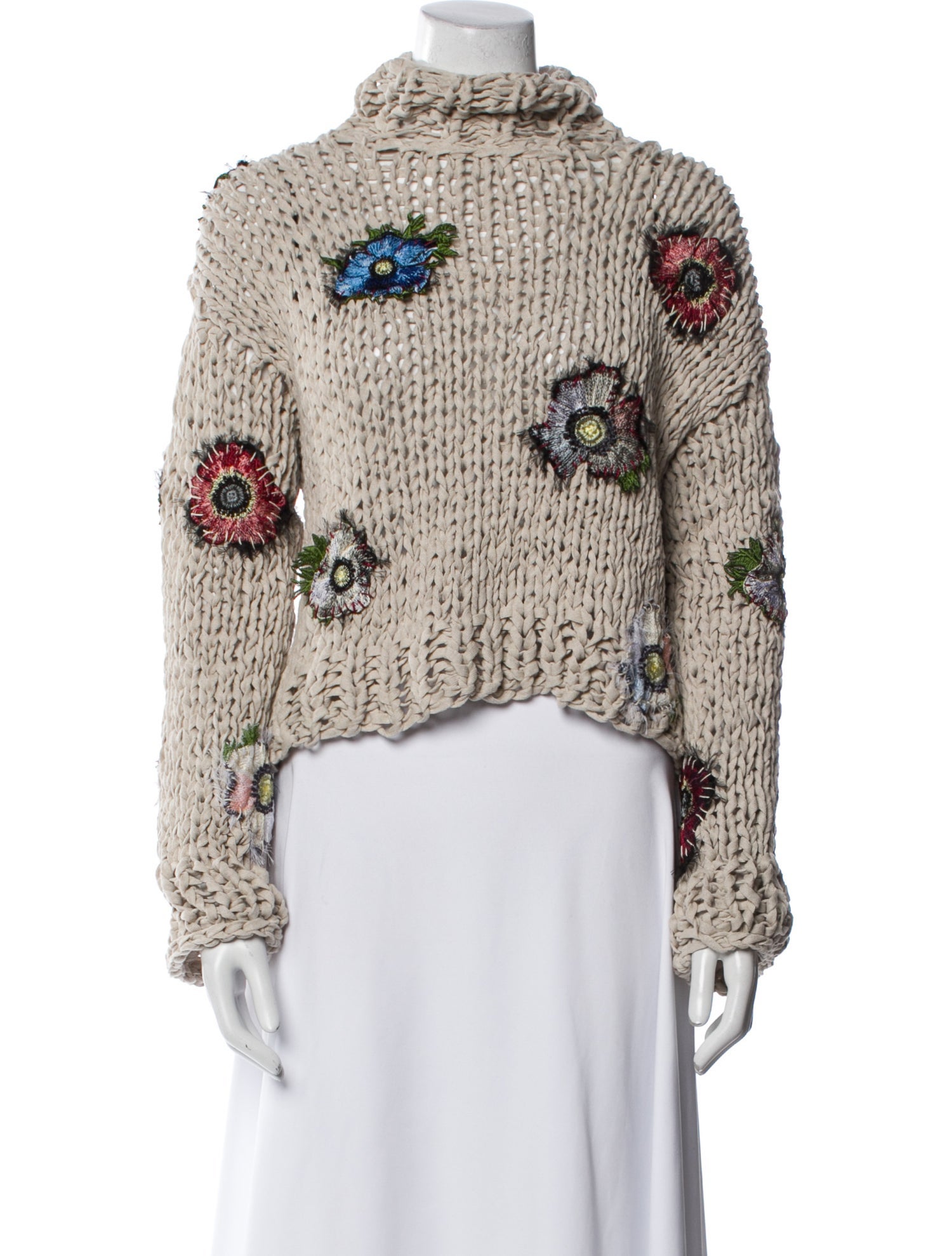 Melke Printed Mock Neck Sweater w/ Tags