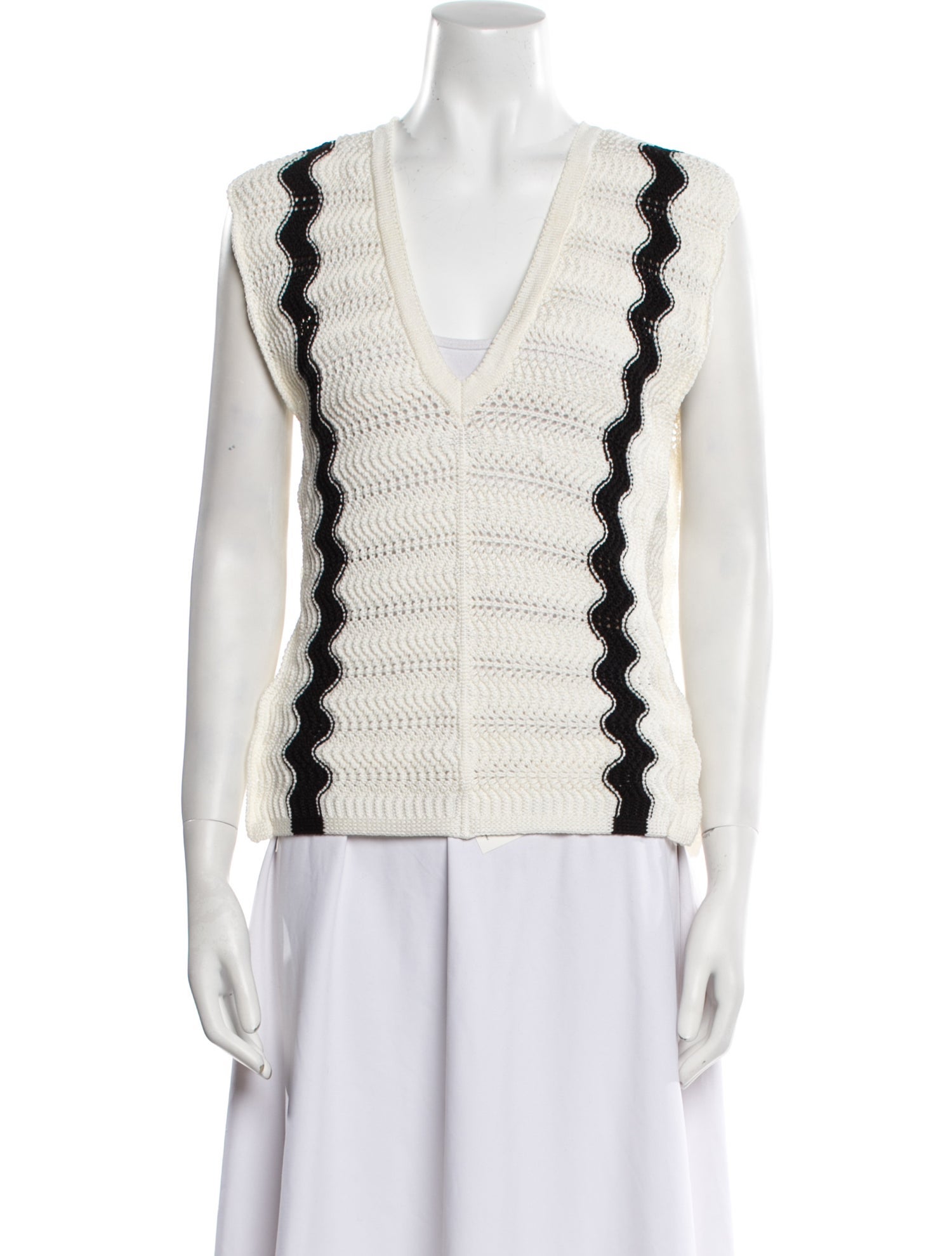 Molli Striped V-Neck Sweater