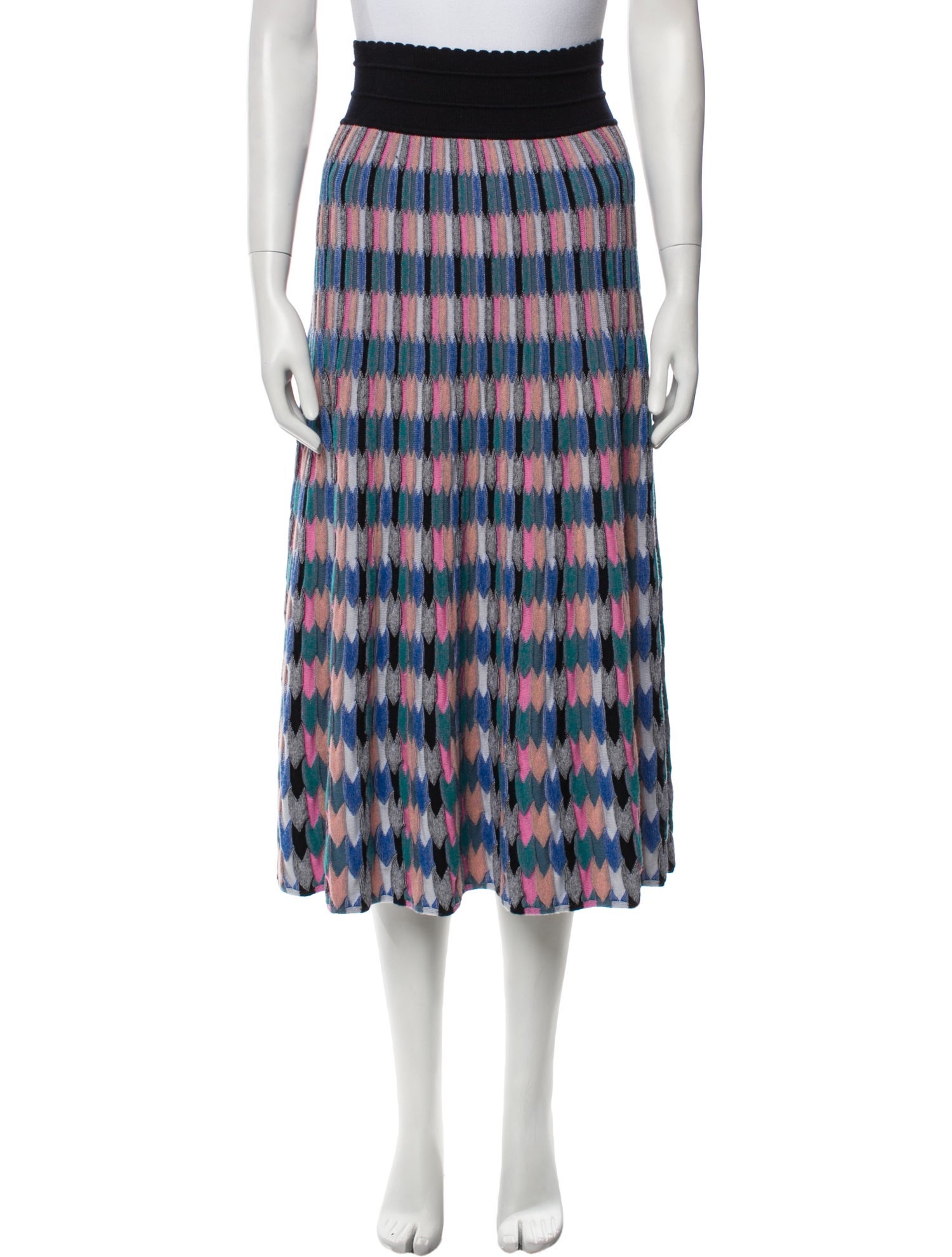 Molli Virgin Wool Midi Length Skirt