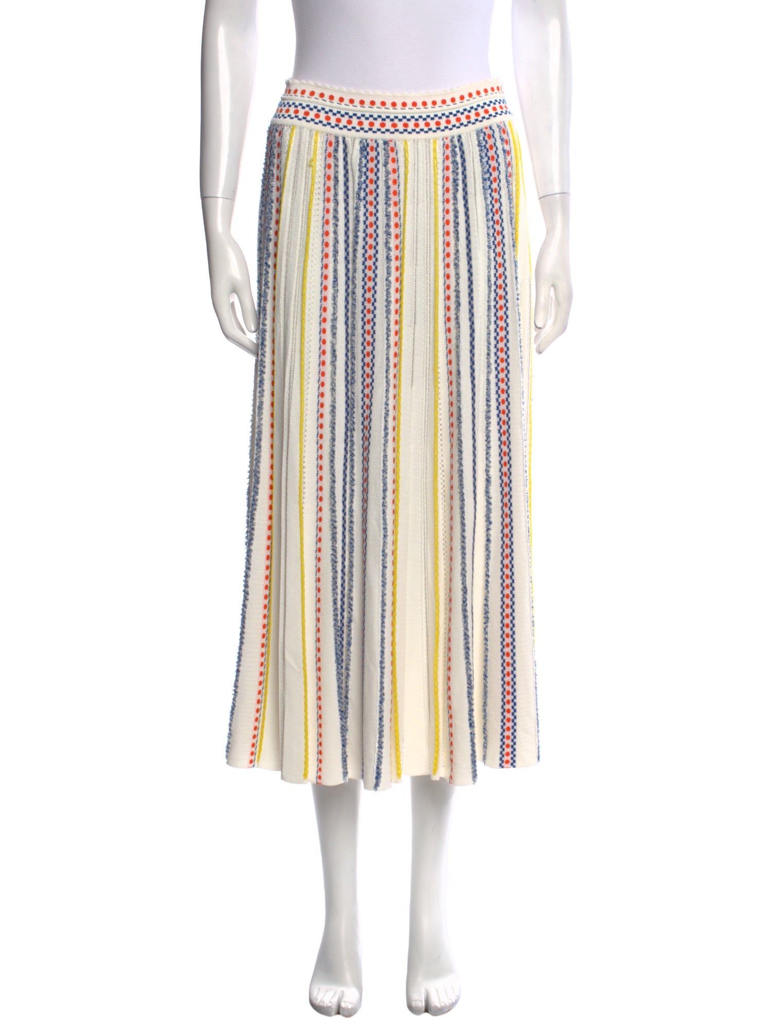 Molli Striped Midi Length Skirt