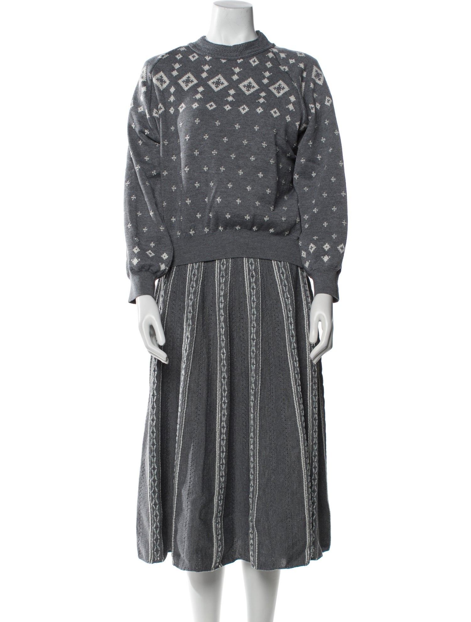 Molli Wool Printed Skirt Set w/ Tags