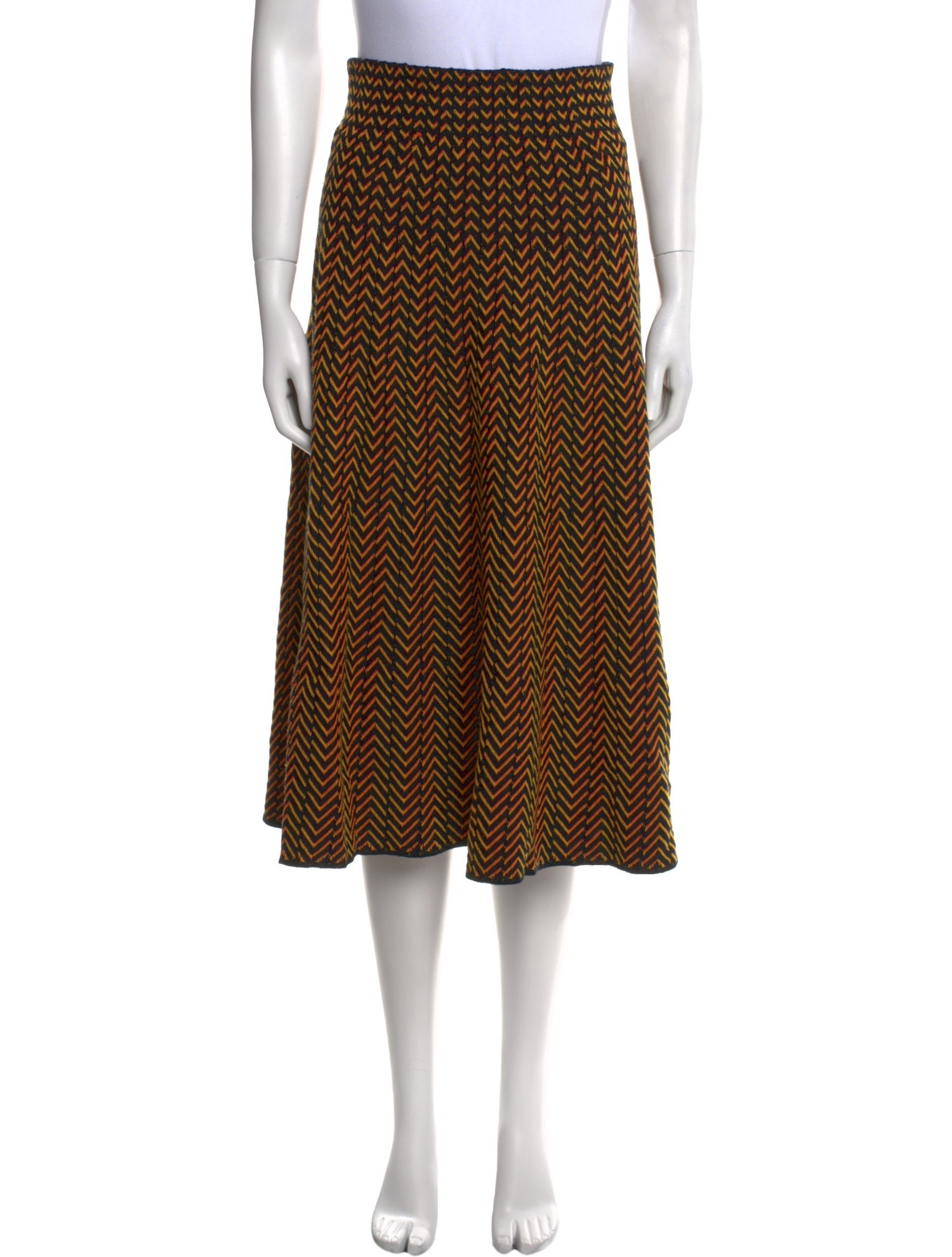 Molli Striped Midi Length Skirt