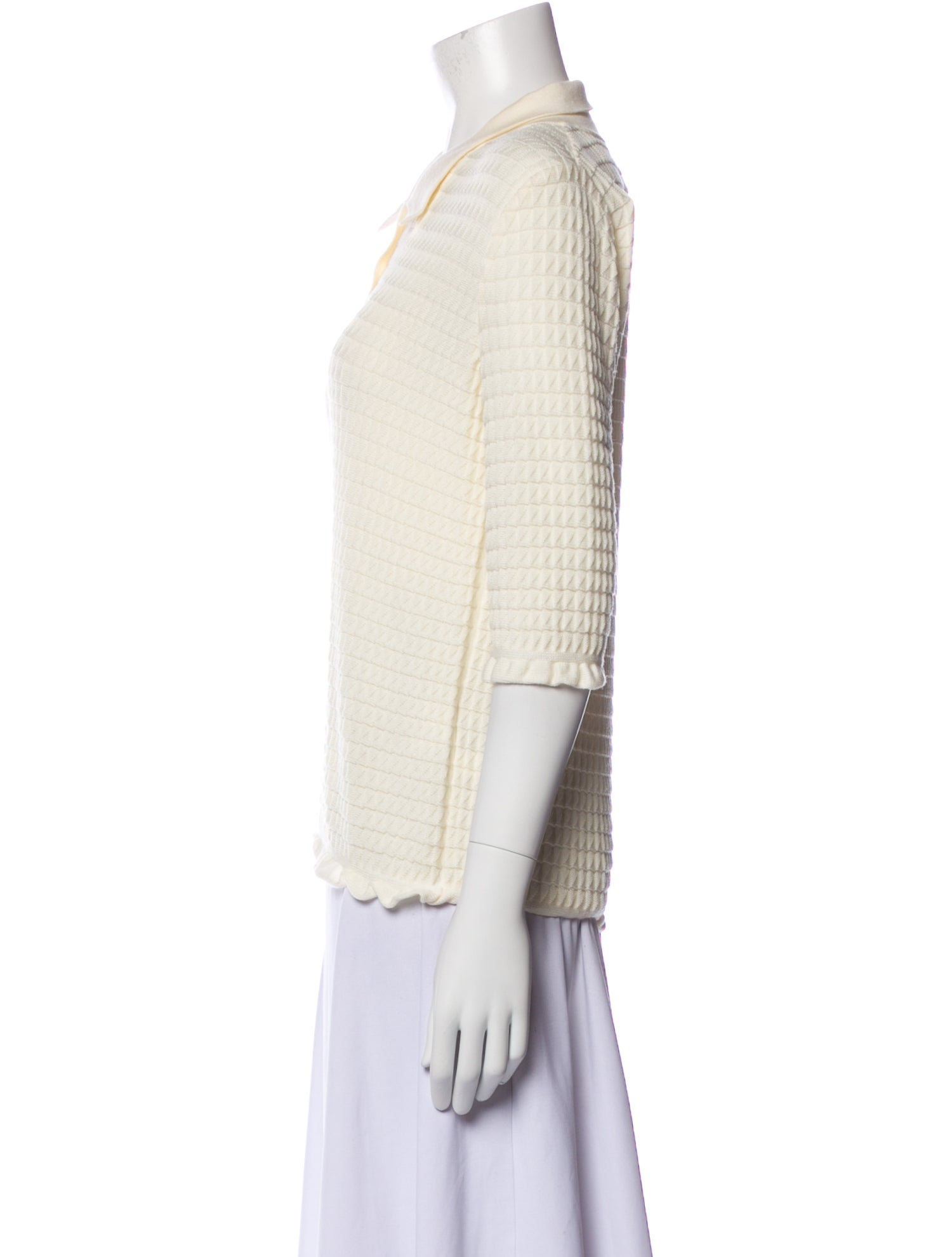 Molli Wool Three-Quarter Sleeve Polo w/ Tags