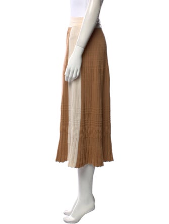 Molli Virgin Wool Midi Length Skirt