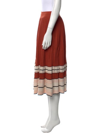 Molli Striped Midi Length Skirt