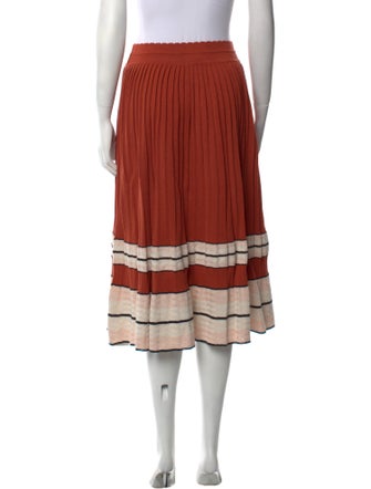 Molli Striped Midi Length Skirt