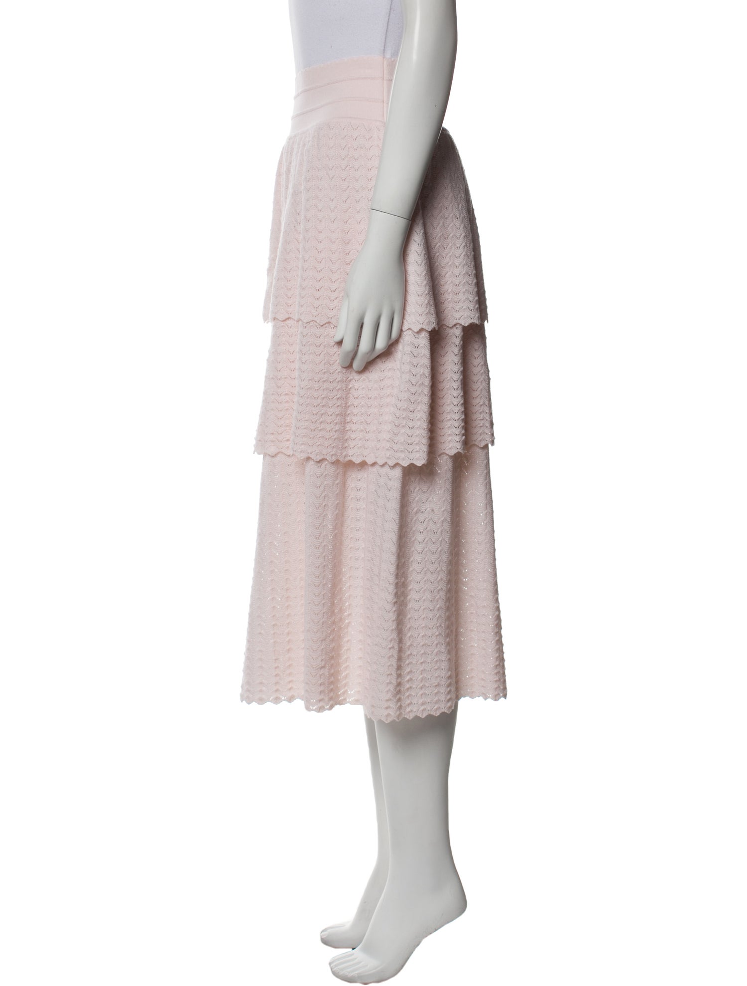 Molli Virgin Wool Midi Length Skirt