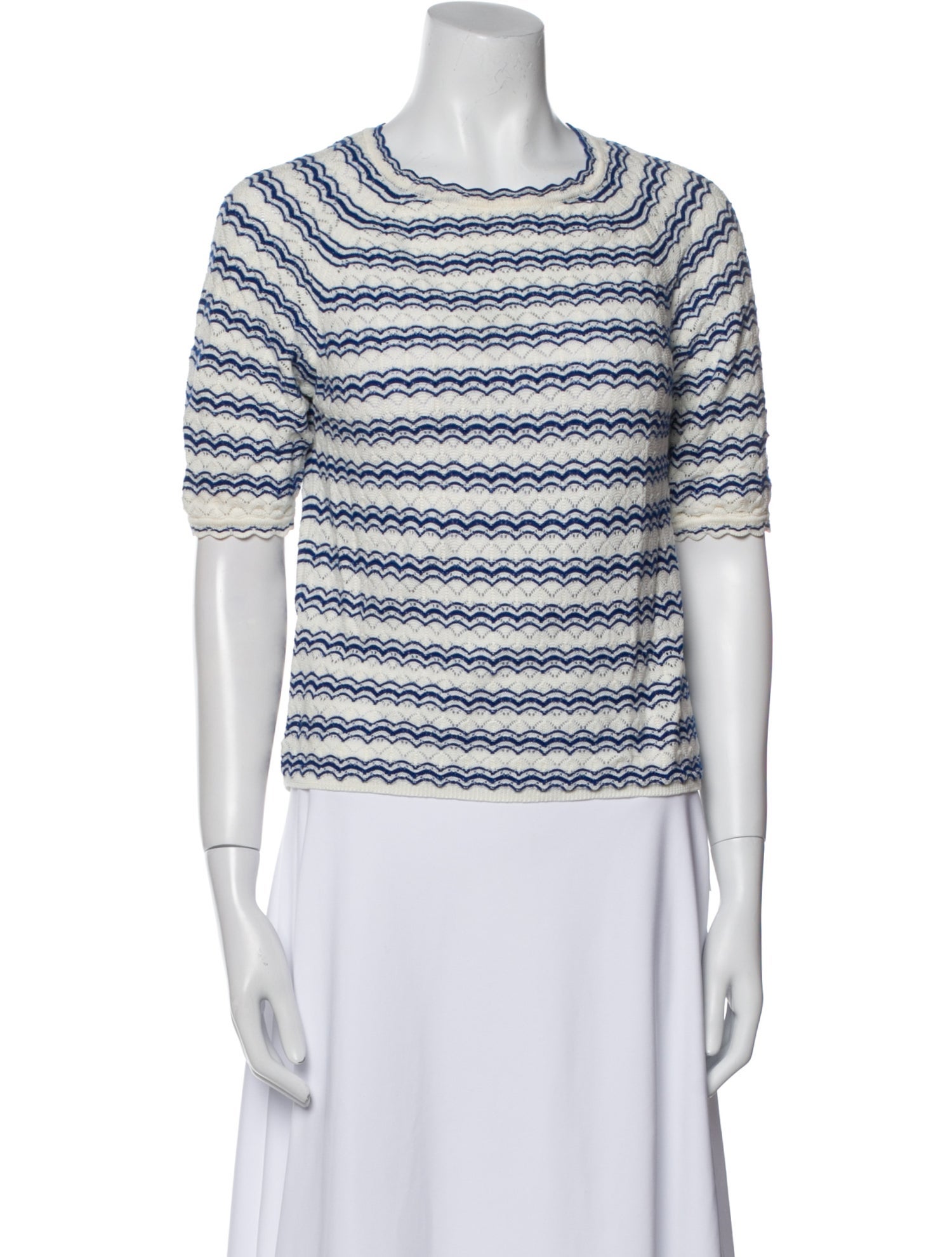 Molli Striped Bateau Neckline Top