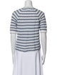 Molli Striped Bateau Neckline Top