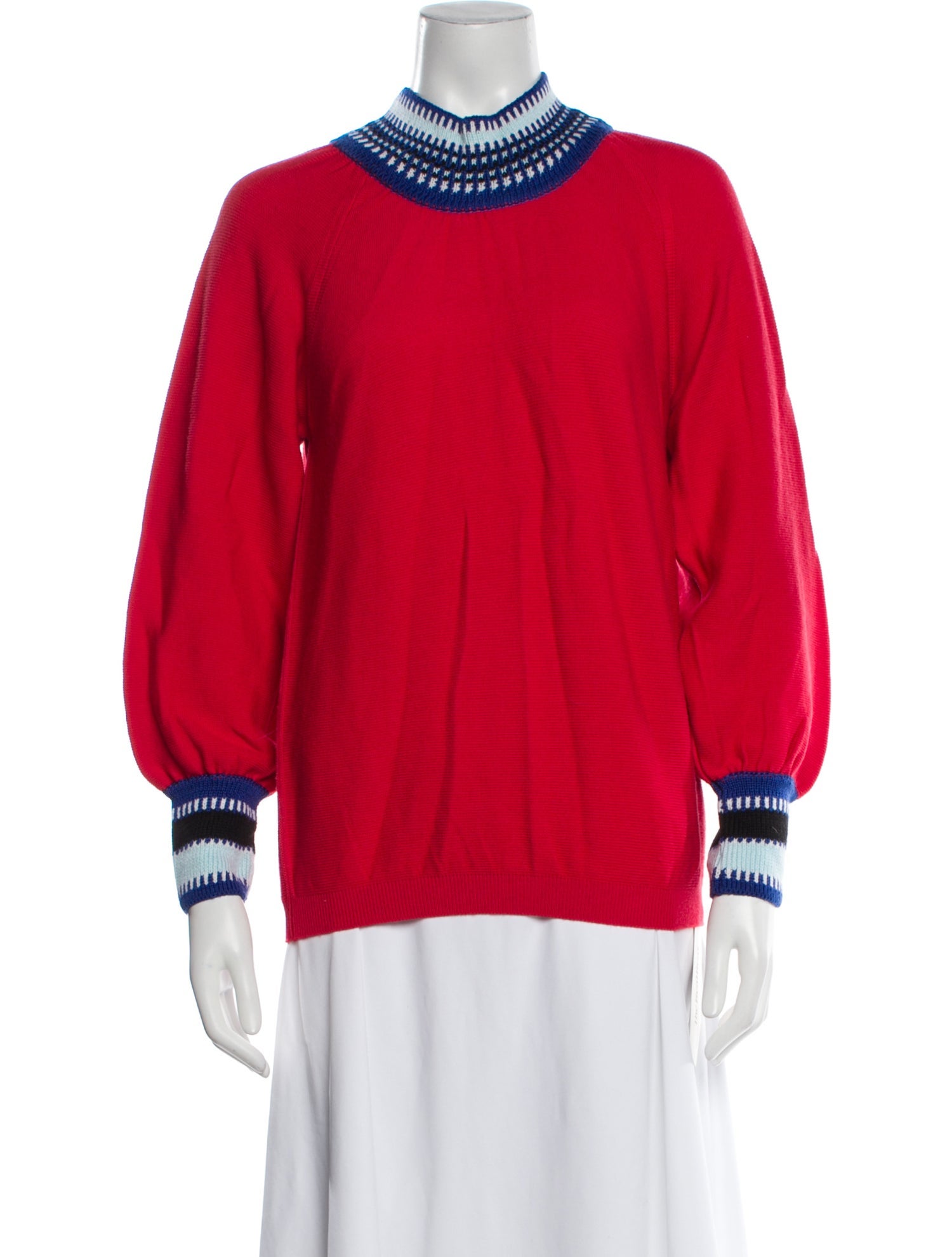 Molli Wool Colorblock Pattern Sweater