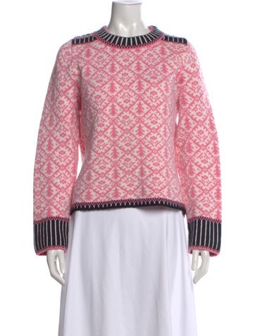 Pre-owned Molli Wool Patterned Sweater In Pink