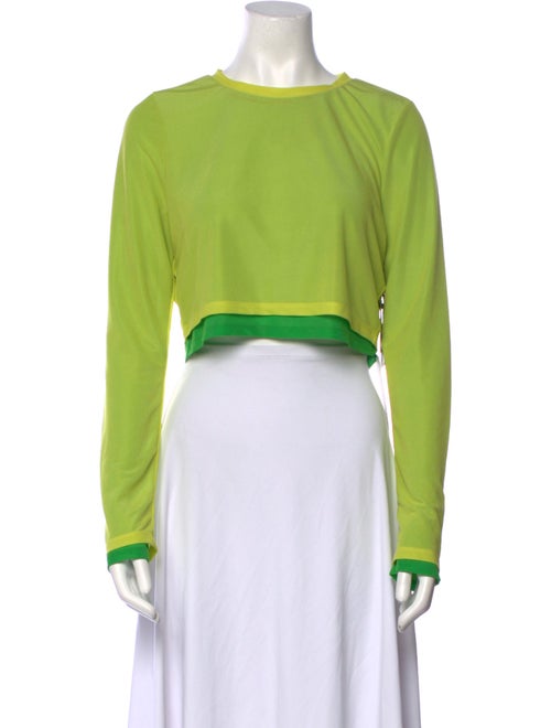 Simon Miller Crew Neck Long Sleeve Crop Top