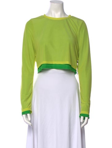 Simon Miller Tops Crew Neck Long Sleeve Crop Top M