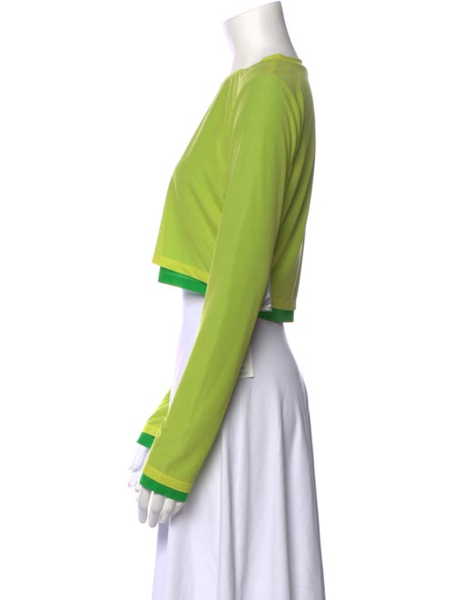 Simon Miller Crew Neck Long Sleeve Crop Top