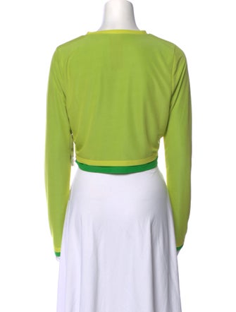 Simon Miller Crew Neck Long Sleeve Crop Top