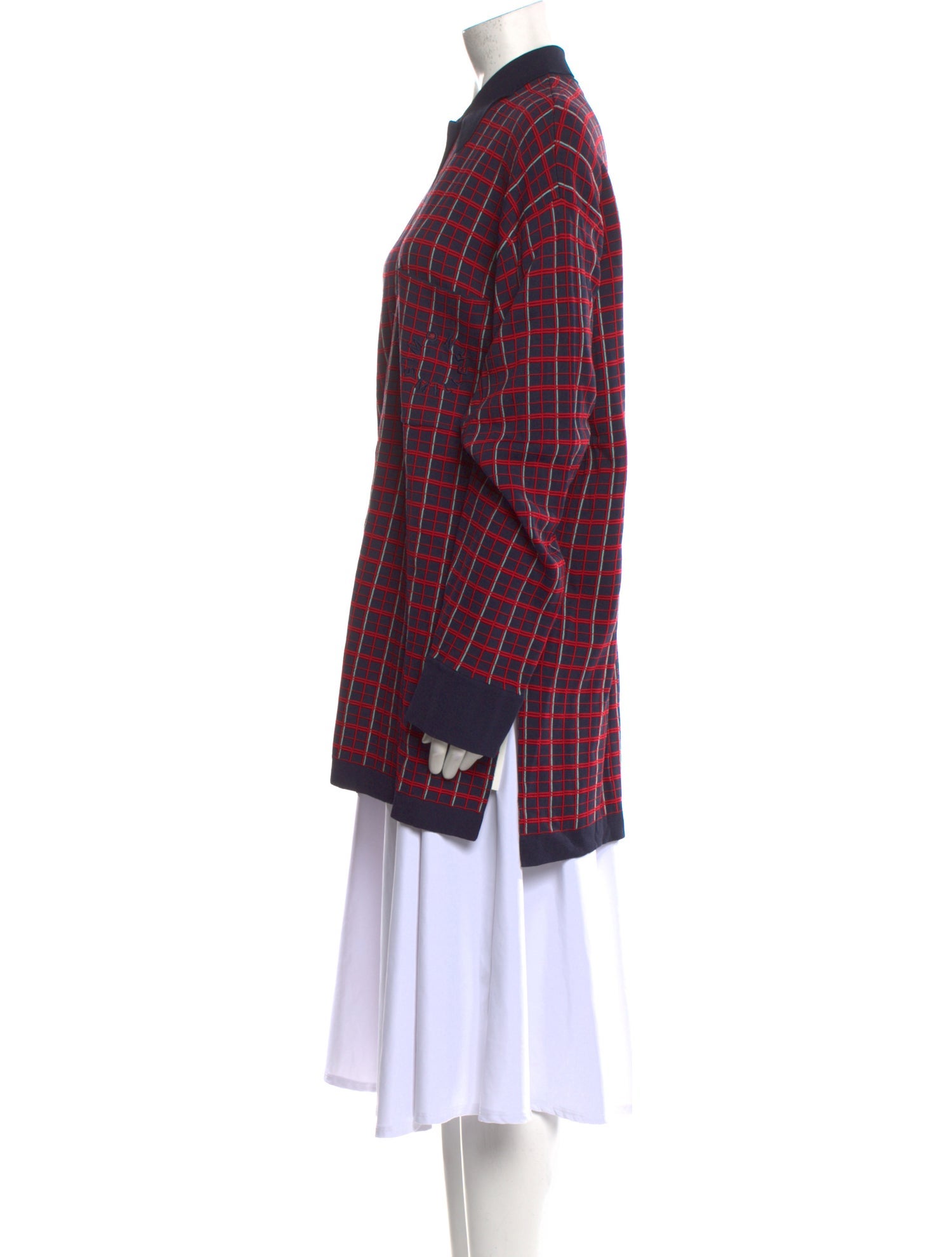 Simon Miller Plaid Print Mock Neck Sweater