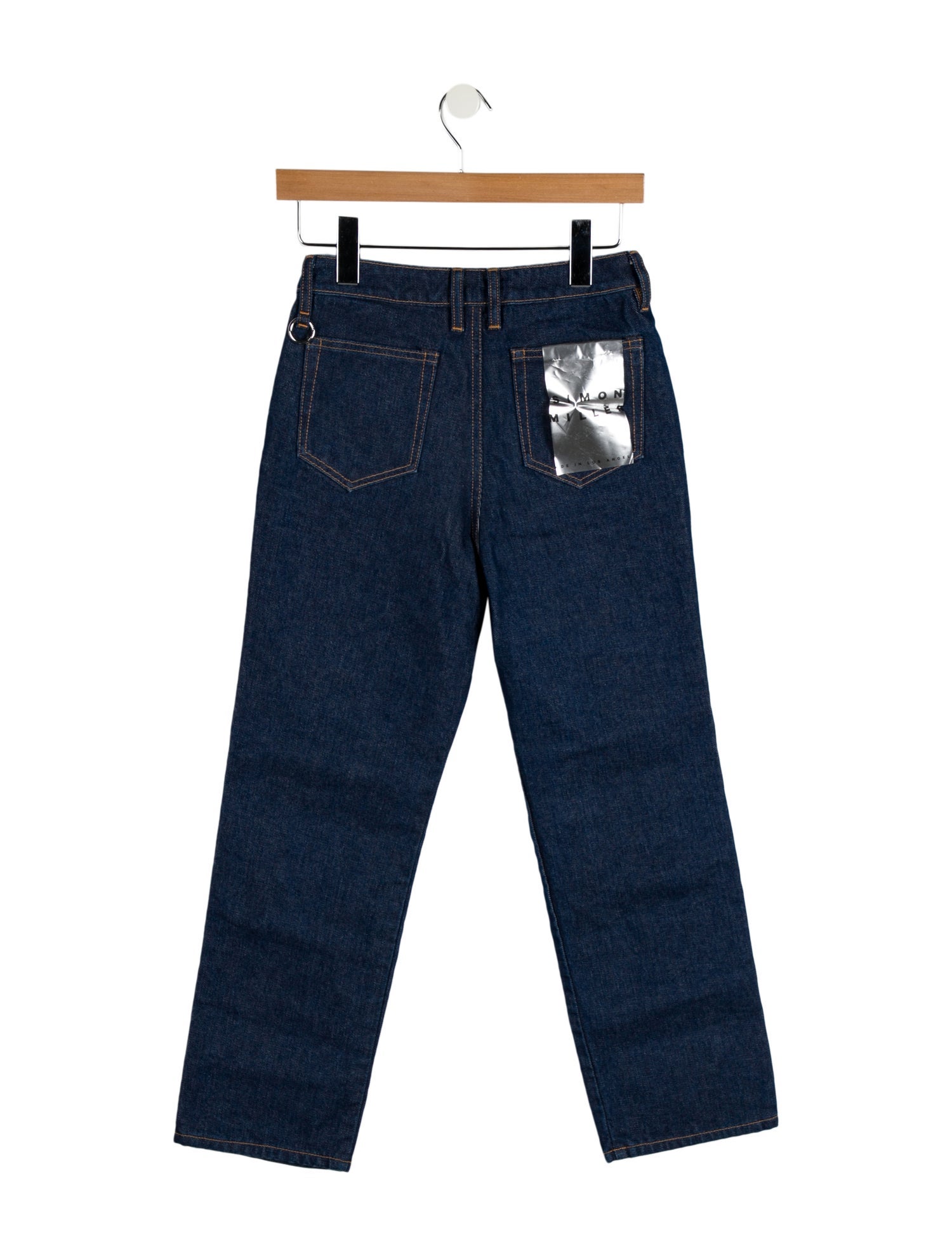Simon Miller Mid-Rise Straight Leg Jeans