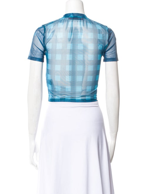 Simon Miller Striped Crew Neck Crop Top