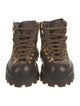Simon Miller Leather Animal Print Combat Boots