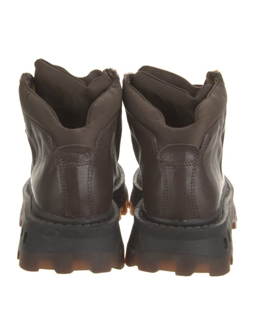 Simon Miller Leather Animal Print Combat Boots