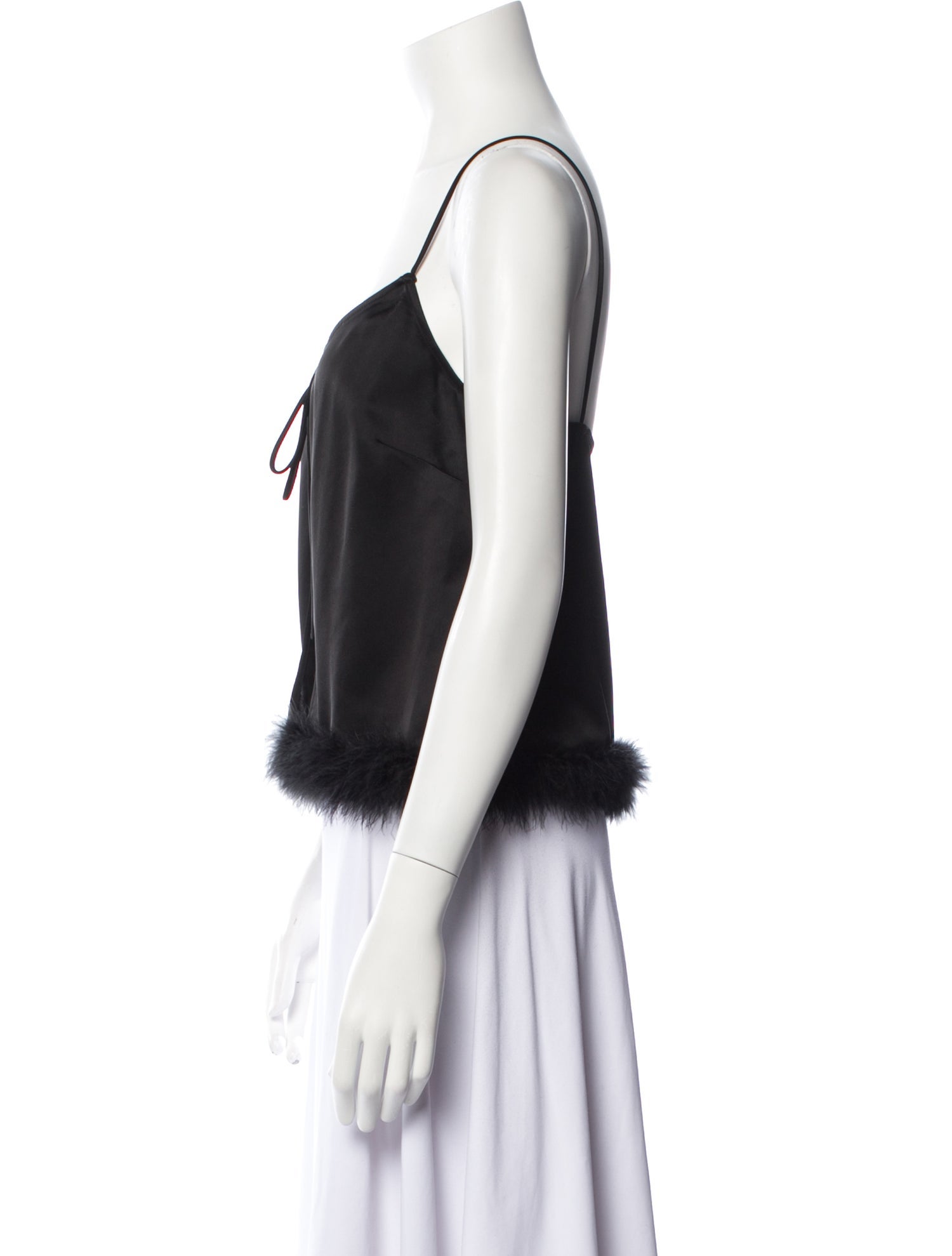 Simon Miller Silk V-Neck Crop Top