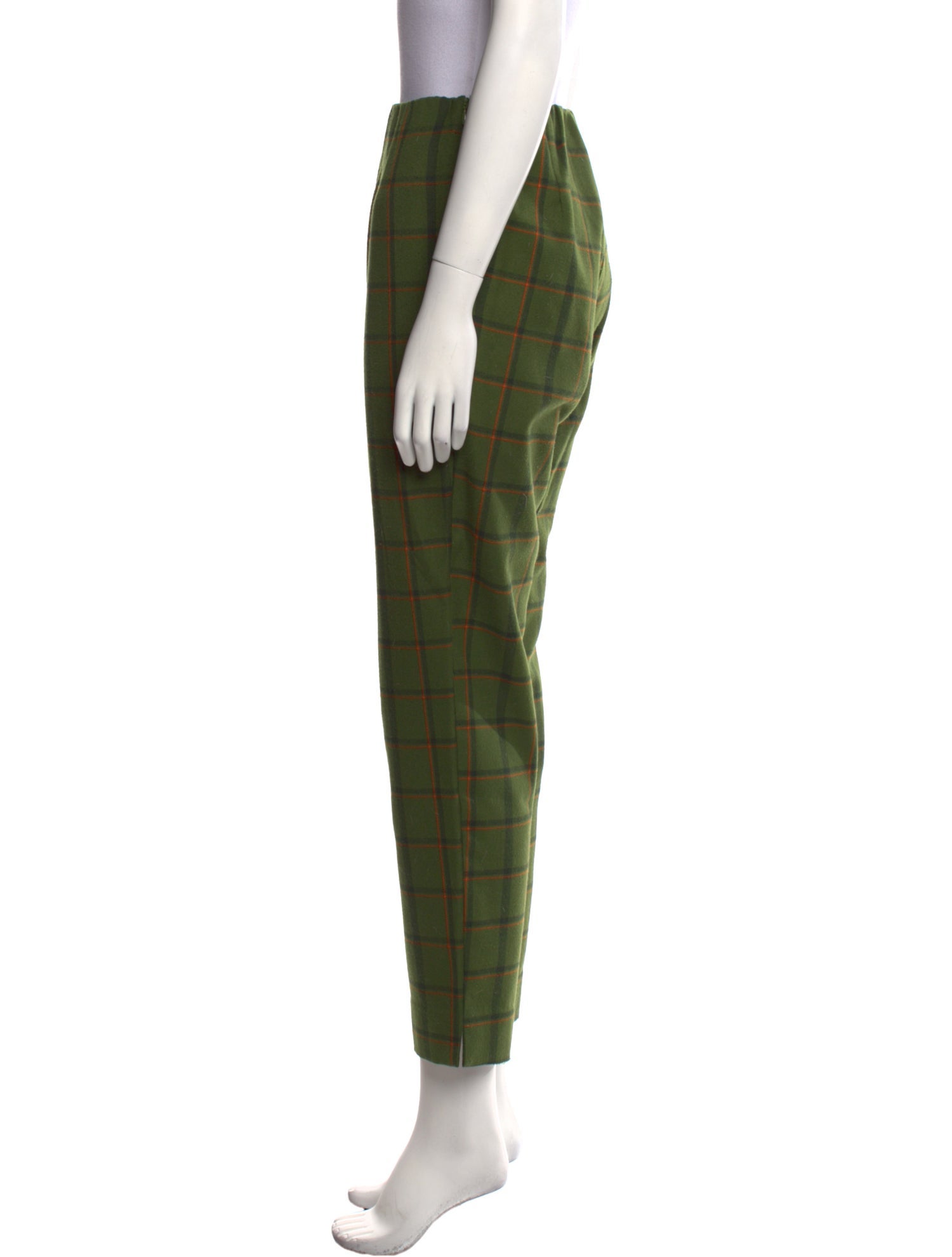 Simon Miller Plaid Print Straight Leg Pants