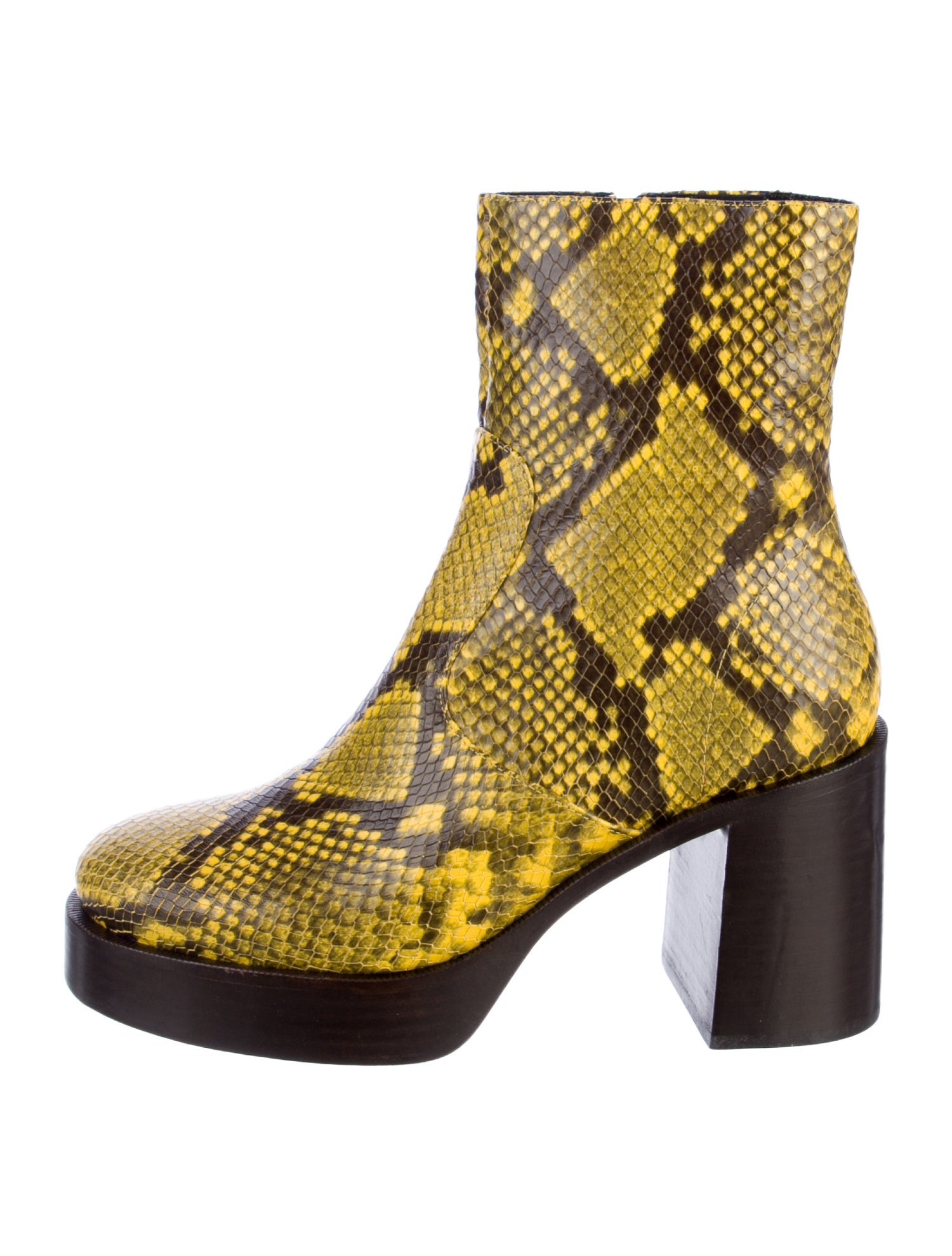 Simon Miller Leather Animal Print Boots