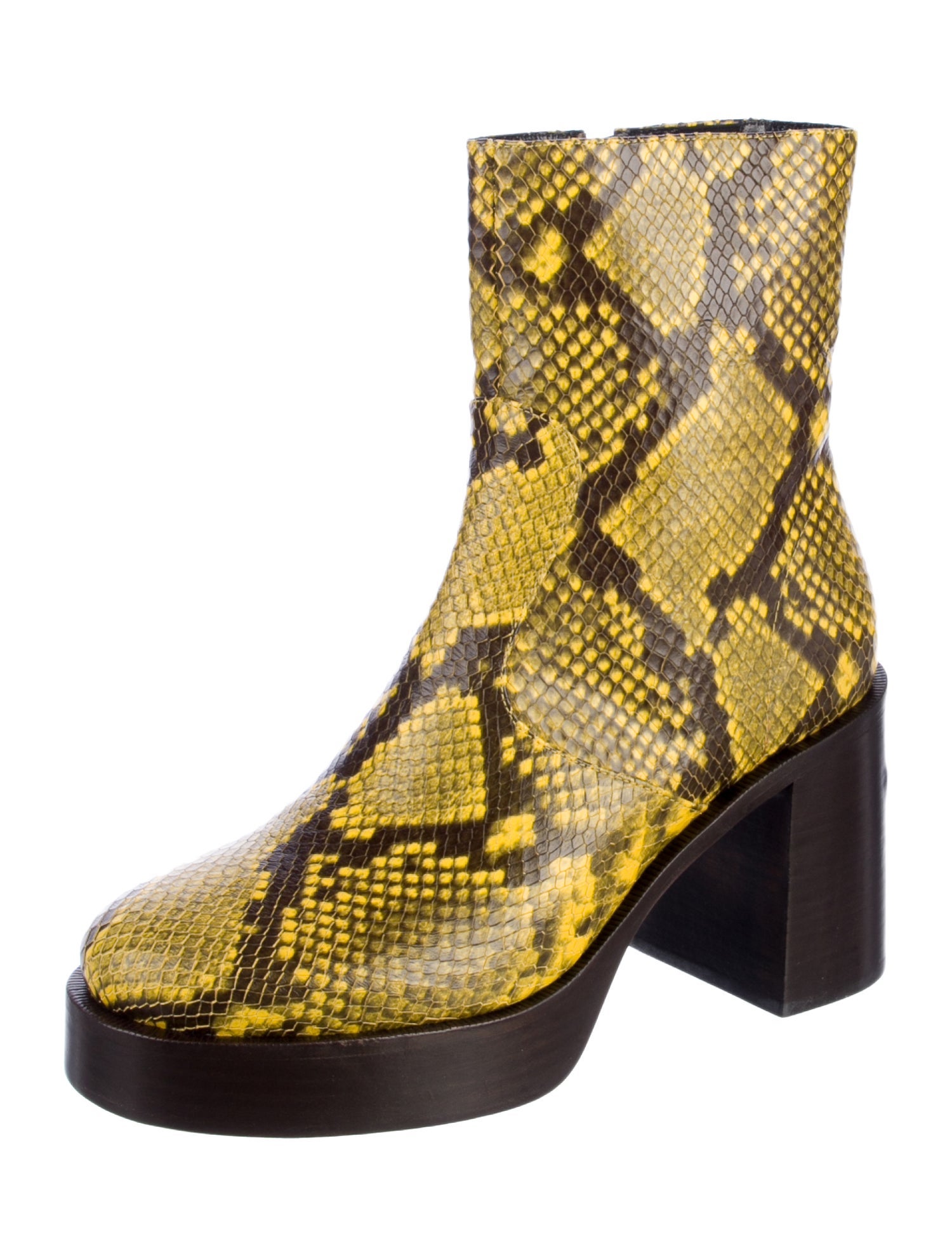 Simon Miller Leather Animal Print Boots