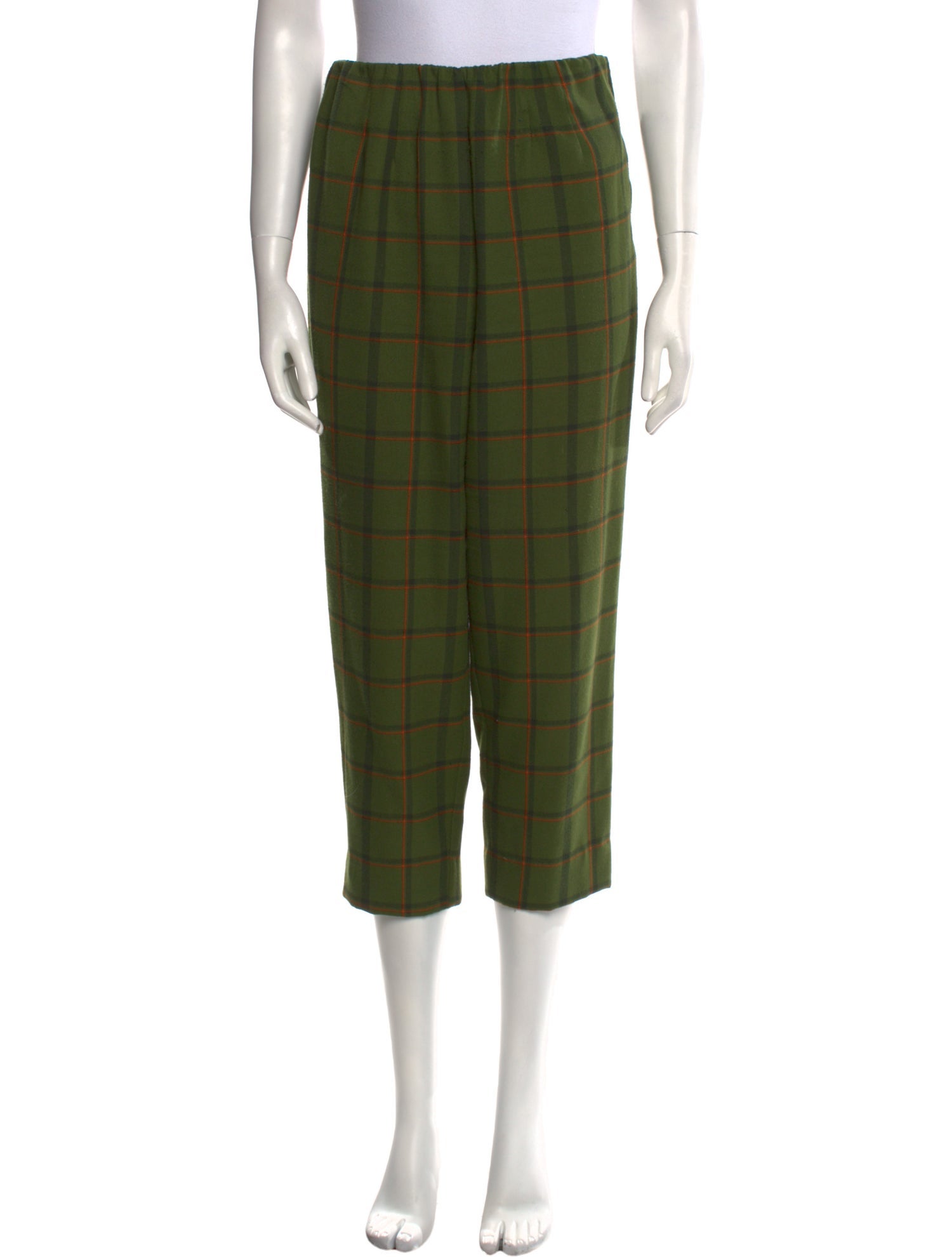 Simon Miller Plaid Print Straight Leg Pants