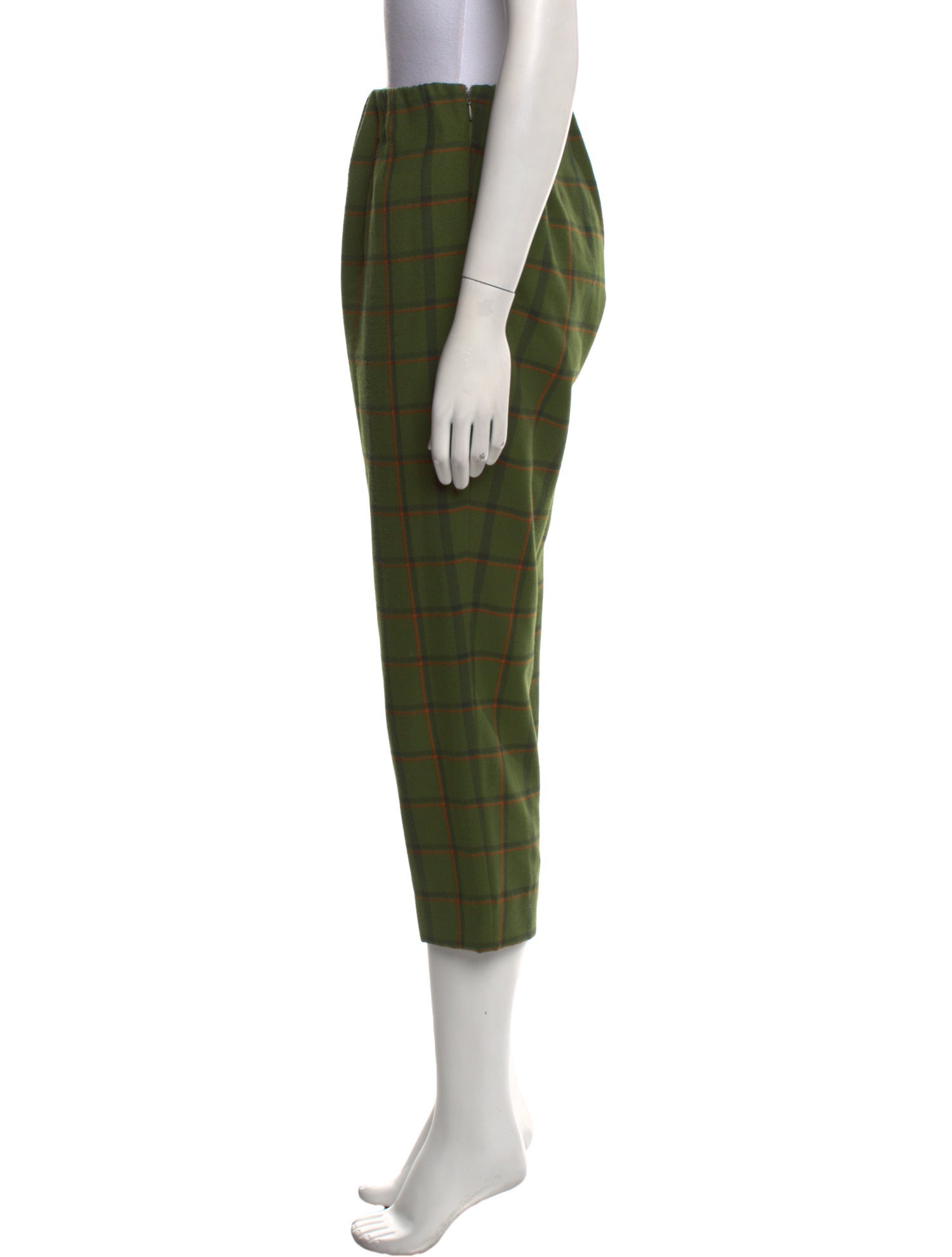 Simon Miller Plaid Print Straight Leg Pants