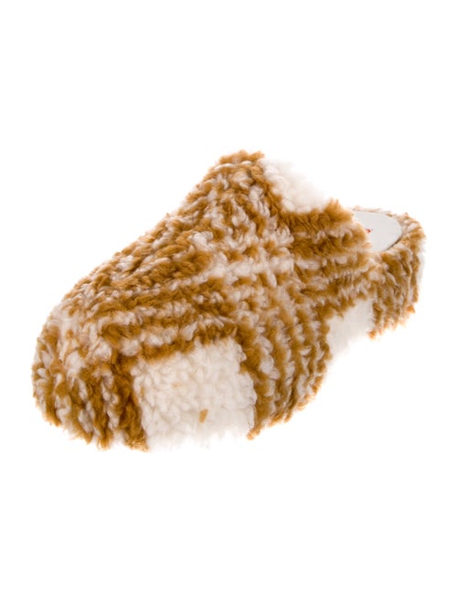 Simon Miller Shearling Printed Slingback Flats